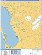 National City  Wall Map Basic Style